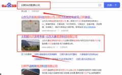 山東大*能源科技有限公司百度關鍵詞排名營銷優(yōu)化公司